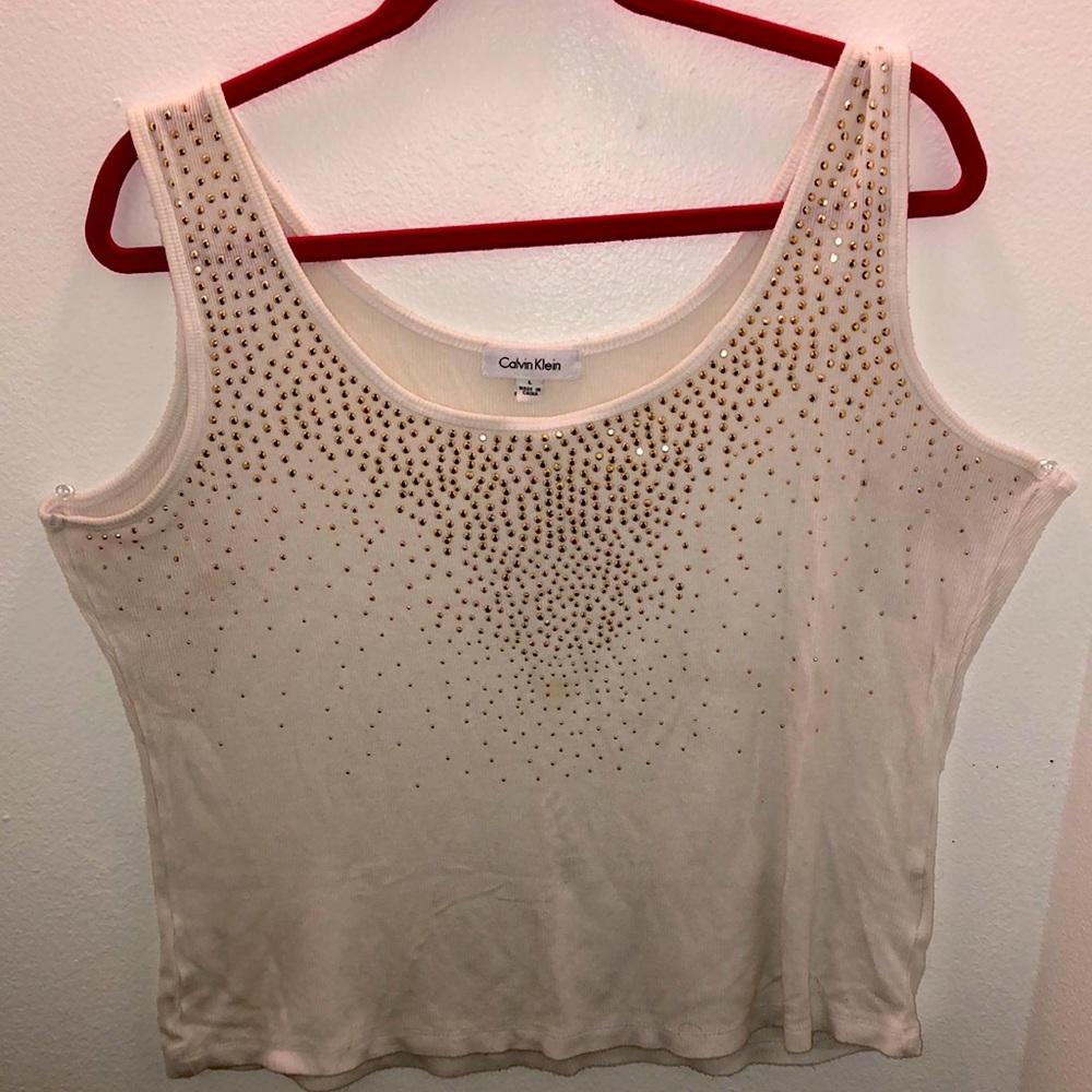 Calvin Klein ribbed tank top
